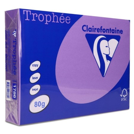 Papier Xero A4 80G Trophee Intesywny Fioletowy Xca41786 Clairefontaine
