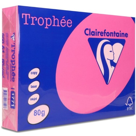 Papier Xero A4 80G Trophee Różowy Xca41771 Clairefontaine