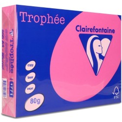 Papier Xero A4 80G Trophee Różowy Xca41771 Clairefontaine