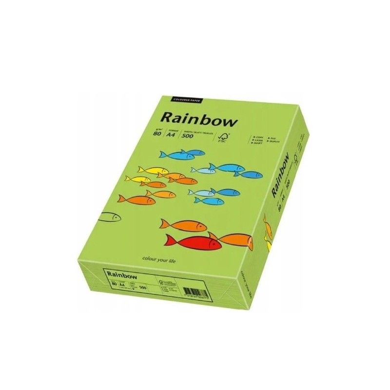 Papier Xero Kolorowy A4 160G  250 Ark. Rainbow R76  Zielony  88042659