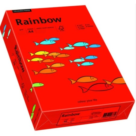 Papier Xero Kolorowy A4 160G 250 Ark. Rainbow R28 Ciemnoczerwony 88042483