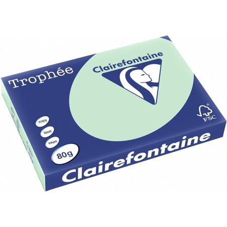Papier Xero A4 80G Trophee Pastelowy Jasnozielony Xca41974 Clairefontaine
