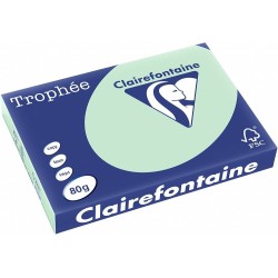 Papier Xero A4 80G Trophee Pastelowy Jasnozielony Xca41974 Clairefontaine