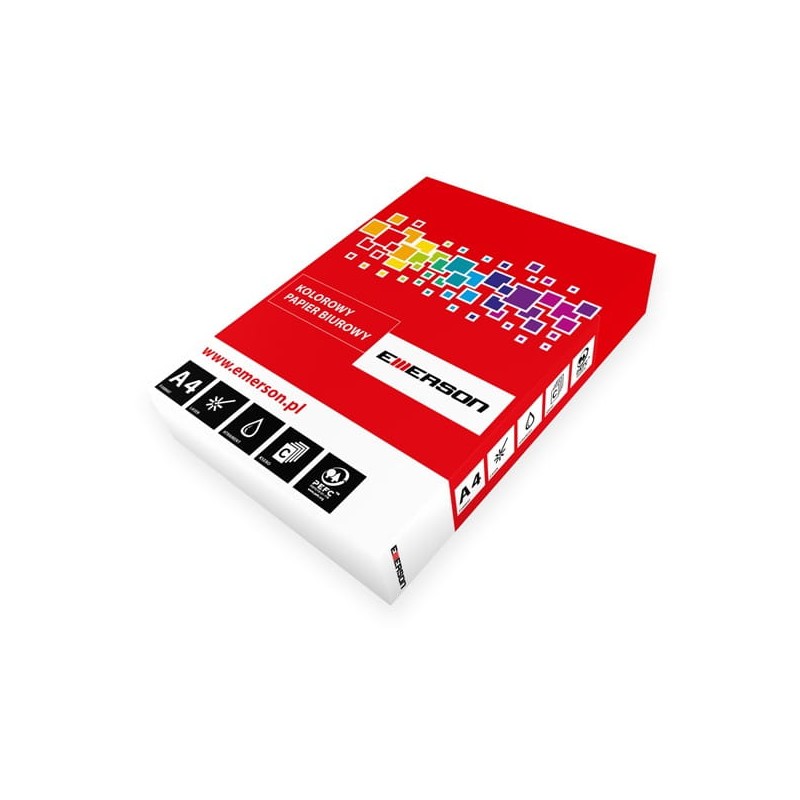 Papier Xero A4 80G (500) Czerwony Xem408022 Emerson
