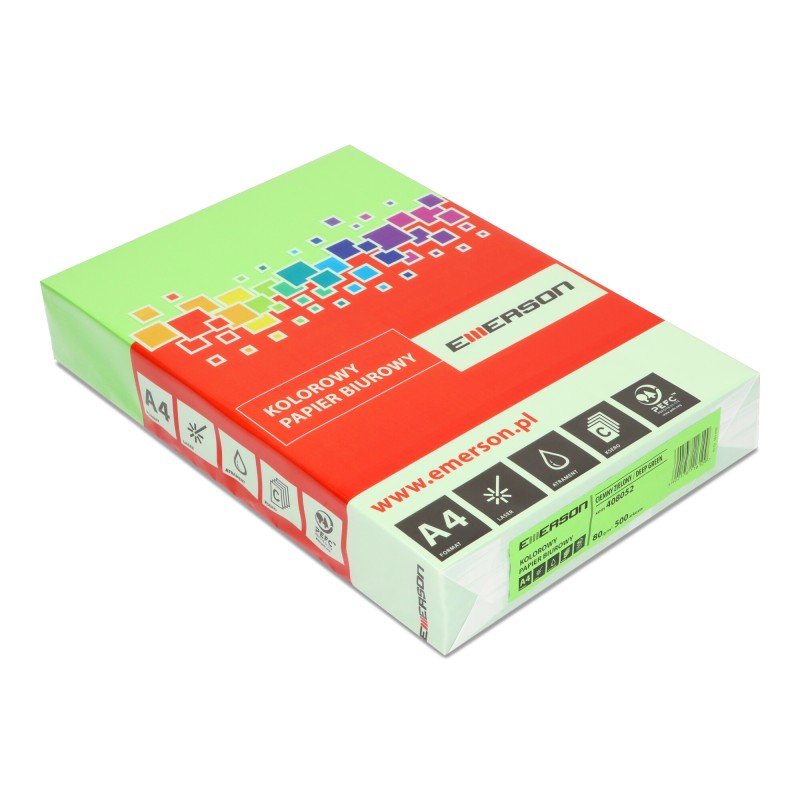 Papier Xero A4 80G Ciemno Zielony Xem408052 Emerson