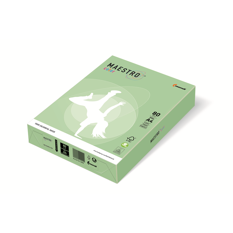 Papier  Xero Maestro Color A4 160G 250 Ark. Mg28 Zielony Pastel