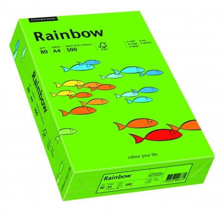 Papier Xero Kolorowy A4 80G 500 Ark. Rainbow R78 Ciemnozielony 88042673