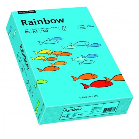Papier Xero Kolorowy A4 80G 500 Ark. Rainbow R87 Niebieski R87 88042739