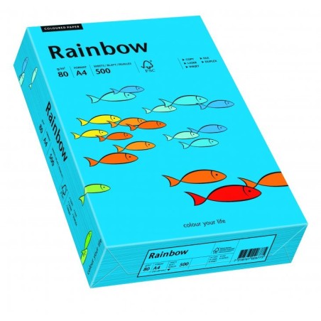 Papier Xero Kolorowy A4 80G 500 Ark. Rainbow R88 Ciemnoniebieski 88042761