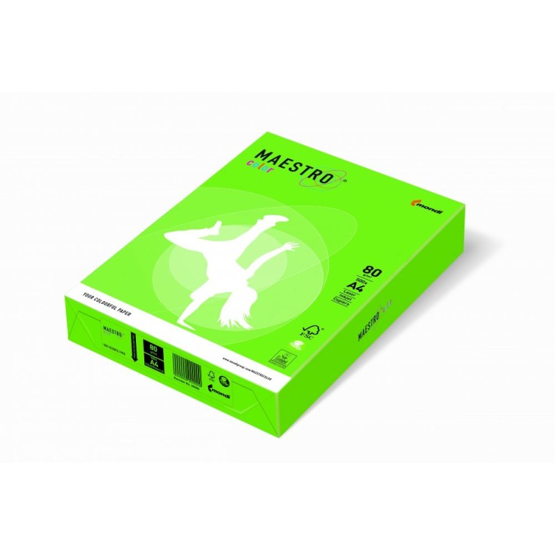 Papier Xero Maestro Color A4 80G Ma42 Zieleń Wiosenna