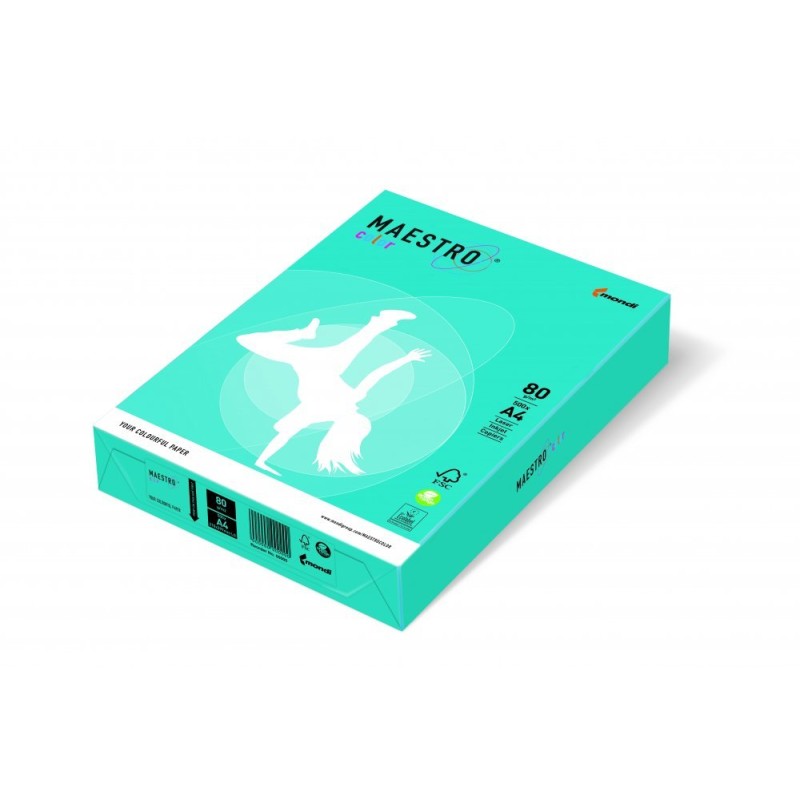 Papier Xero Maestro Color A4 80G Ab48 Błękitny