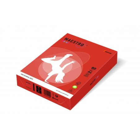 Papier Xero Maestro Color A4 80G Zr09 Czerwień Ceglasta
