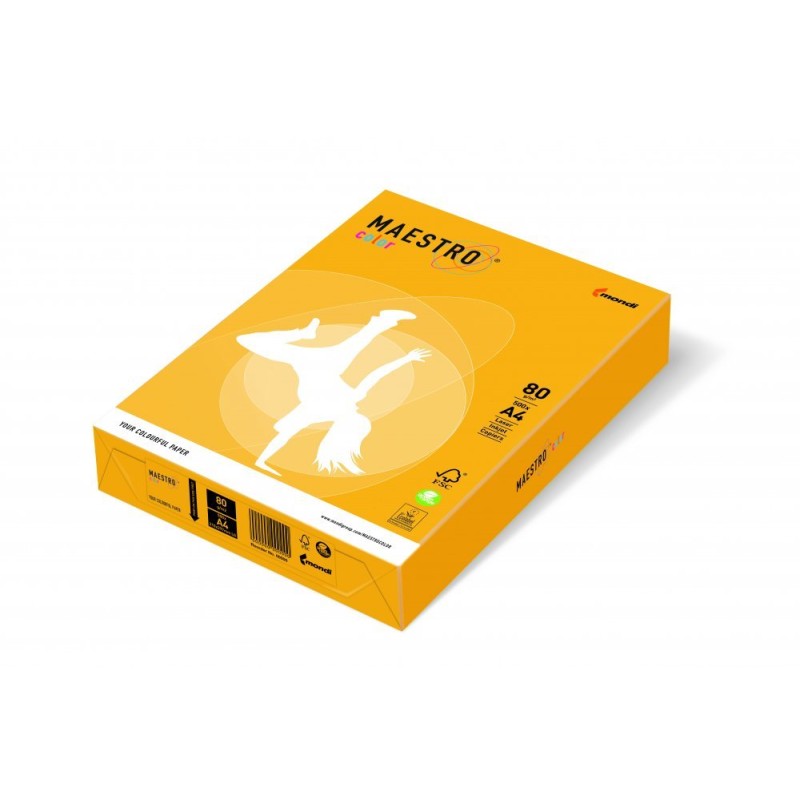 Papier Xero Maestro Color A4 80G Sy40 Żółty Słoneczny