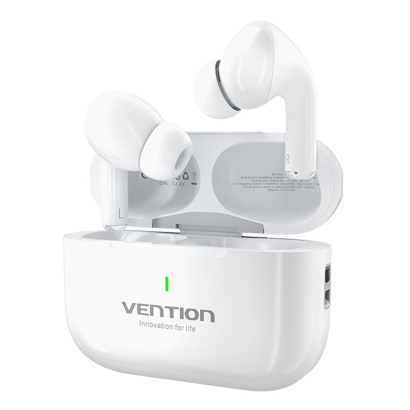 Słuchawki Bezprzewodowe Echo Lite E11 Bluetooth 5.4 Hifi Tws Biały