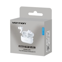Słuchawki Bezprzewodowe Echo Lite E11 Bluetooth 5.4 Hifi Tws Biały
