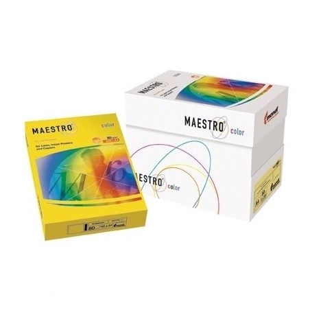Papier Xero Maestro Color A4 160G  250 Ark. Be66 Kość Słoniowa/Waniliowy Pastel