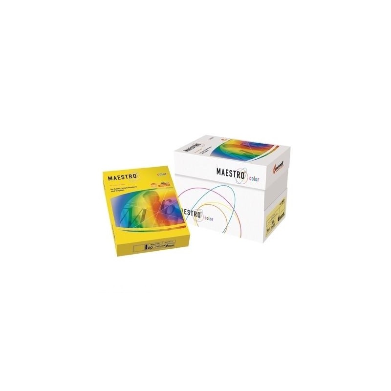 Papier Xero Maestro Color A4 160G  250 Ark. Be66 Kość Słoniowa/Waniliowy Pastel