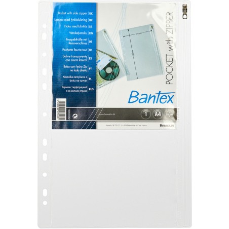 Koszulki Z Suwakiem Bantex A4/140Μm Groszkowe (10)