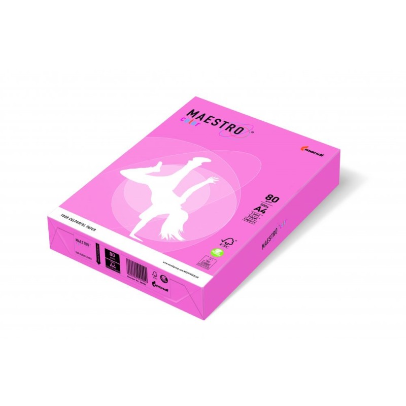 Papier Xero Maestro Color A4 80G Opi74 Flamingo
