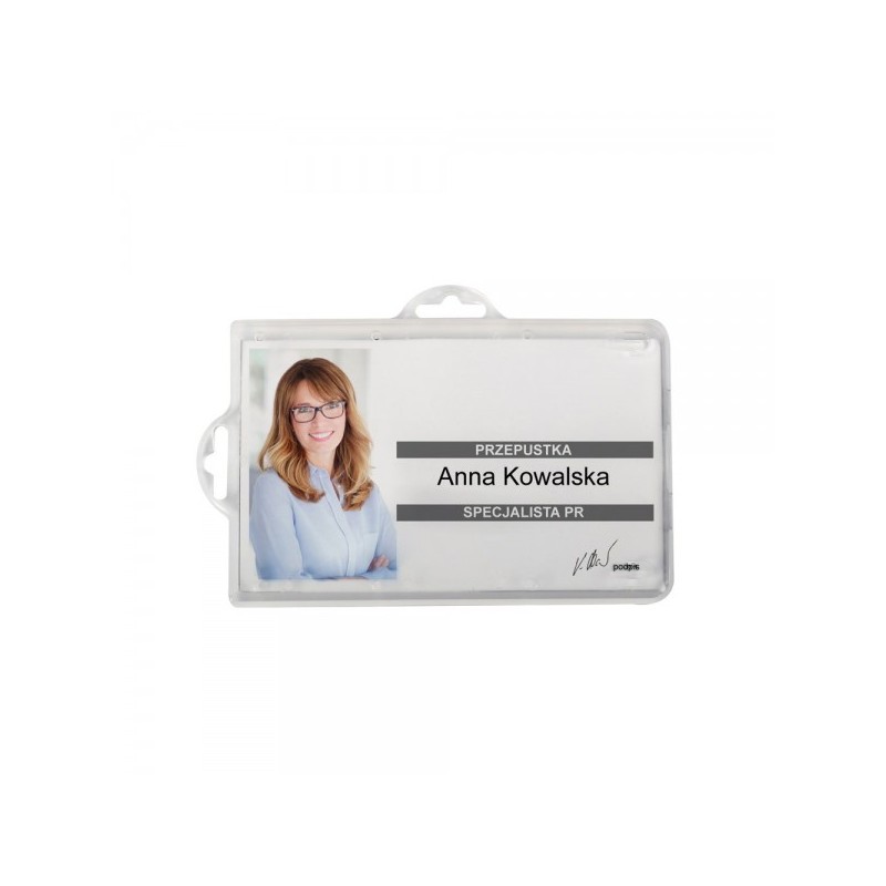 Identyfikator 50X90 Mm (50Szt.) Nb066 Opus 2 Uszka Badge Holder Universal