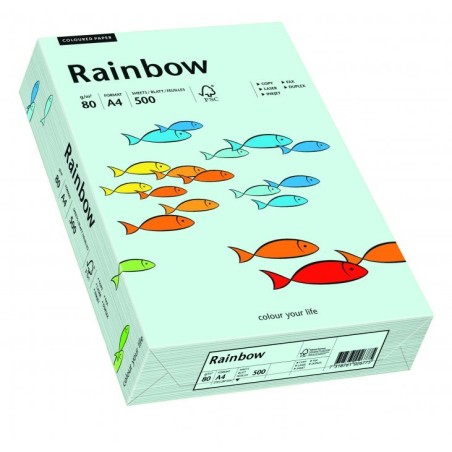 Papier Xero Kolorowy A4 80G 500 Ark. Rainbow R82 Jasnoniebieski 88042695