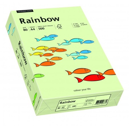 Papier Xero Kolorowy A4 80G 500 Ark. Rainbow R72 Bladozielony 88042585