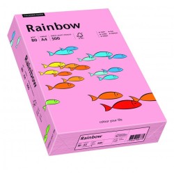 Papier Xero Kolorowy A4 80G 500 Ark. Rainbow R55 Różowy 88042541