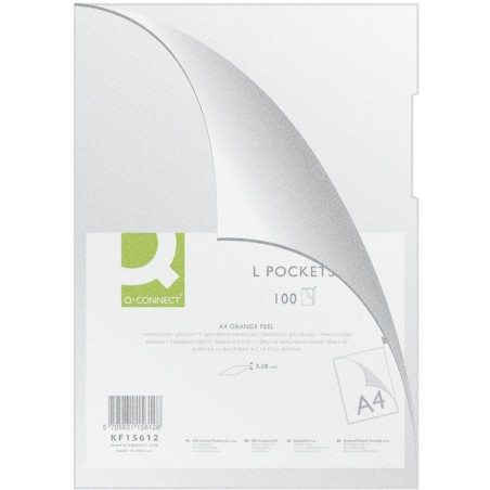 Ofertówki Q-Connect "L" A4/80Μm Groszkowe (100)