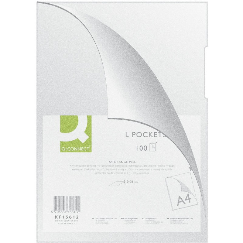 Ofertówki Q-Connect "L" A4/80Μm Groszkowe (100)