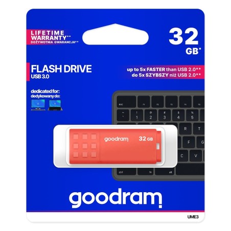 Pendrive Goodram Ume3 Ume3-0320O0R11 (32Gb  Usb 3.0  Kolor Pomarańczowy)