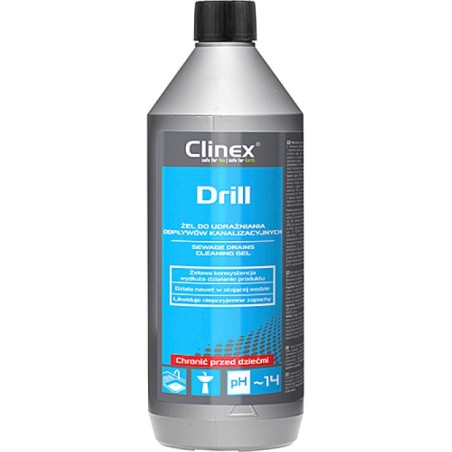 Żel Clinex 1L Drill (Do Udrażniania Odpływów Kanalizacyjnych)
