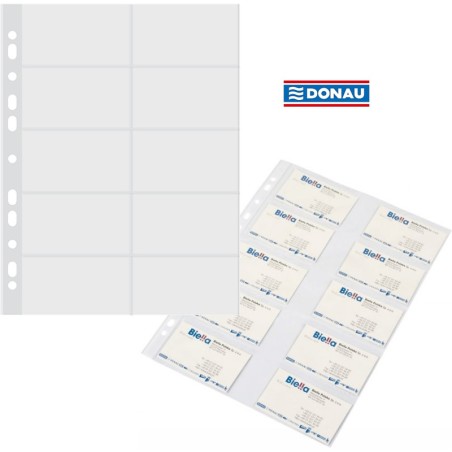 Koszulki Na Wizytówki Doanu A4/60Μm Krystaliczne (10)
