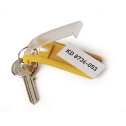 Zawieszki Do Kluczy Key Clip (6Szt.) Żółte Durable 1957-04