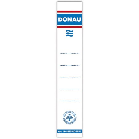 Etykiety Donau Na Segregatory Wąskie