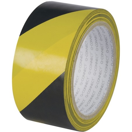 Taśma Ostrzegawcza Q-Connect 48Mm/20M Czarno-Żółta