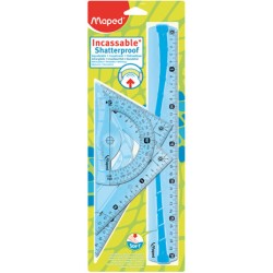 Zestaw Maped Flex Maxi: Linijka 2 Ekierki Kątomierz