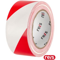 Taśma Ostrzegawcza Czerwono-Biała 50Mm X 33M Reis Samoprzylepna Taso-Wrg Cw