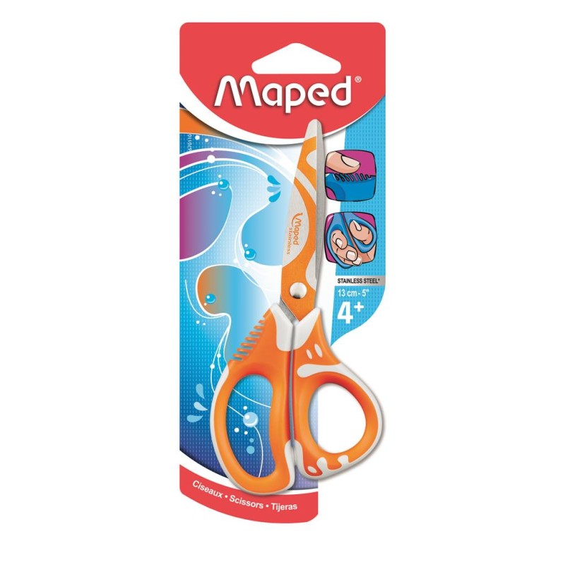 Nożyczki Szkolne Zenoa Fit Asymetryczne 13Cm Blister 670110 Maped