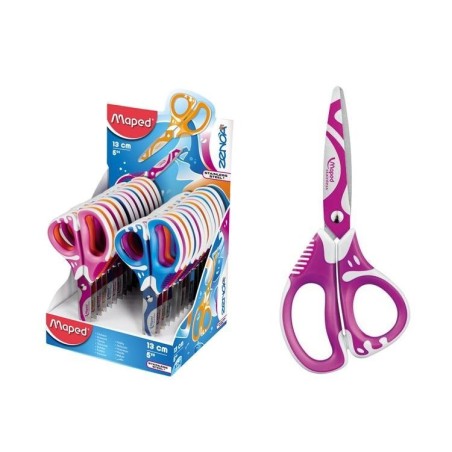 Nożyczki Szkolne Zenoa Fit Asymetryczne 13Cm Maped 670112