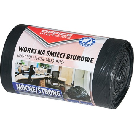 Worki Na Śmieci Office Products 35L Ldpe Czarne (50)