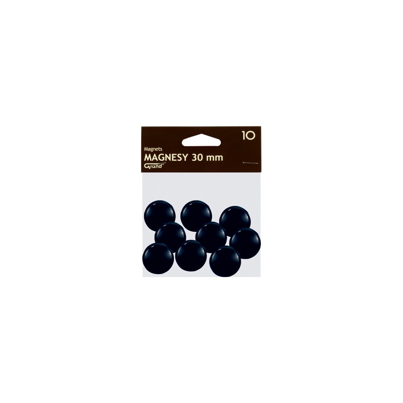 Magnes 30Mm Grand, Czarny, 10 Szt 130-1694