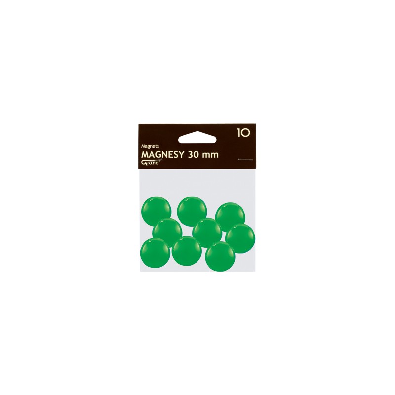 Magnes 30Mm Grand, Zielony, 10 Szt 130-1697