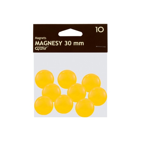 Magnes 30Mm Grand, Żółty, 10 Szt 130-1698