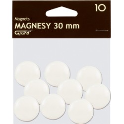Magnes 30Mm Grand, Biały, 10 Szt 130-1693