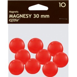 Magnes 30Mm Grand, Czerwony, 10 Szt 130-1695