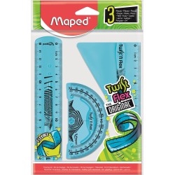 Zestaw Linijek Niełamliwych 895024 Linijka 15Cm Ekierka Kątomierz Maped