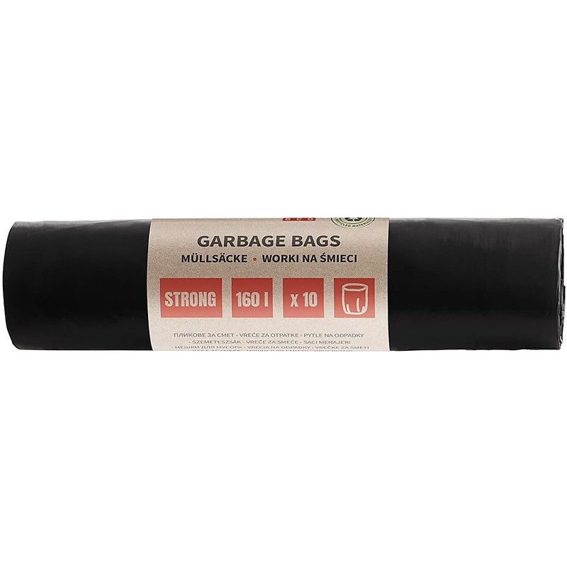 Worki Na Śmieci Donau Eco, Mocne (Ldpe), 160L, 10