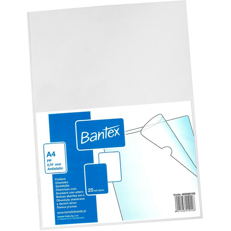Obwoluty Bantex A4/100Μm Krystaliczne (25)