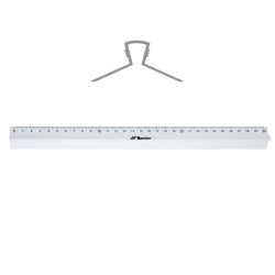 Linijka Szkolna 30Cm Z Uchwytem Aluminiowym 30317 Leniar