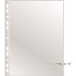 Koszulki Q-Connect A4/40Μm Poszerzane Groszkowe (50)